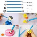 EuTengHao 61Pcs Ceramic Clay Tools Kit Pottery Tools Clay Sculpting Shapers Carving Tool Set Contains Most Essential Wooden Clay Tools for Potters Beginners