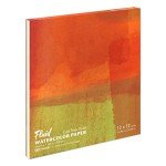 Fluid Watercolor Paper Block, 12 x 12 inches, 15 Sheets, 140 lb (300 GSM) Cold Press Pad for Artist Painting and Wet Media