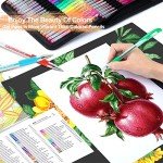 TANMIT Glitter Gel Pens, 160 Pack Glitter Pen with Case for Adults Coloring Books, Artist Colored Gel Markers with 40% More Ink for Drawing Scraobooking Writing Doodling