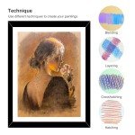 KALOUR Pro Pastel Chalk Colored Pencils,24 Colors portrait set,Color Charcoal Pencils for Drawing Sketching Coloring Shading,Art Supplies for Adults Artists