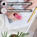 Mr. Pen Pink Pencil Erasers, Large, Pack of 12, Back to School Supplies