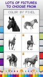 Horses Color by Number - FREE Pixel Art Game - Coloring Book Pages - Happy, Creative & Relaxing - Paint & Crayon Palette - Zoom in & Tap to Color - Share Creations with Friends!