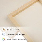 Aodaer 8 Pack Wood Panels 8 x 12 Inch Wooden Panels Canvas Unfinished Craft Wood Boards Panels for Art Crafts Acrylic and Oil Painting Pouring DIY Projects