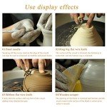 8 Pieces Wooden Pottery Sculpting Clay Cleaning Tool Set, Includes Clay Cutting, Modeling, Trimming Tools, for Beginner Level Pottery and Smoothing, Cleaning, Carving, Shaping and Sculpting
