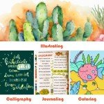 72 Markers For Adult Coloring Books No Bleeding, Dual Brush Marker Pens, Fine Tip Color Markers For Kids,Drawing Art Supplies Kit And School Supplies