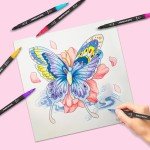 72 Markers For Adult Coloring Books No Bleeding, Dual Brush Marker Pens, Fine Tip Color Markers For Kids,Drawing Art Supplies Kit And School Supplies