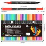72 Markers For Adult Coloring Books No Bleeding, Dual Brush Marker Pens, Fine Tip Color Markers For Kids,Drawing Art Supplies Kit And School Supplies