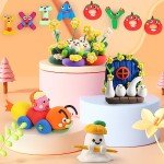Ixiaoyoo Air Dry Clay, 100 Colors Modelling Clay for Kids, Ultra Light, Soft & Non-Sticky, Modeling Toys with Sculpting Tools, Birthday&Christmas Gifts for Age 3 4 5 6 7 8+ Years Old Boys Girls Kids