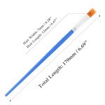 UPINS 60 Pcs Flat Paint Brushes, Small Brush Bulk for Detail Painting