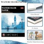 Watercolor Paper Pad, Watercolor Pad 9x12”, 300 GSM/ 140 lb Watercolor Paper, 16 Sheets Cold Press, Perfect for Most Wet & Dry Media, Water Color Paper for Kids, Artists & Professionals.