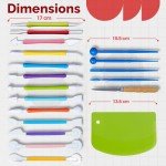 Clay Tools for Kids, 19 Pcs Plastic Clay Sculpting Tools for Carving, Shaping, and Modeling, Lightweight Clay Tool Set for Kids & Adults, Air Dry Clay Tools for Crafting & Styling