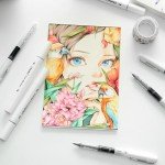 Ohuhu Liquid Fineliner Drawing Pens: 9 Sizes Micro Pens Drawing Pens Pigment Black Ink Water-proof Alcohol-proof Assorted Point Tips Smooth Writing Sketching Journaling Anime Artist Beginners - Kohala