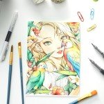 Ohuhu Liquid Fineliner Drawing Pens: 9 Sizes Micro Pens Drawing Pens Pigment Black Ink Water-proof Alcohol-proof Assorted Point Tips Smooth Writing Sketching Journaling Anime Artist Beginners - Kohala