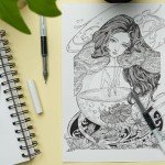 Ohuhu Liquid Fineliner Drawing Pens: 9 Sizes Micro Pens Drawing Pens Pigment Black Ink Water-proof Alcohol-proof Assorted Point Tips Smooth Writing Sketching Journaling Anime Artist Beginners - Kohala