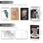 HIFORNY 100 PCS Drawing & Sketching Set, Professional Art Supplies with Graphite,Charcoal, Colored,Watercolor,Metallic Pencils,Blending Tools,Sketchbook and Coloring Book in Zipper Case (Black)