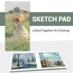 Hardcover Sketchbook for Drawing 8.3"X 8.3" Square Sketch Book 96 Sheets/192 Pages Thick Sketch Pad 120gsm Art Journal for Kids Adults Beginners Artists