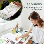 Hardcover Sketchbook for Drawing 8.3"X 8.3" Square Sketch Book 96 Sheets/192 Pages Thick Sketch Pad 120gsm Art Journal for Kids Adults Beginners Artists