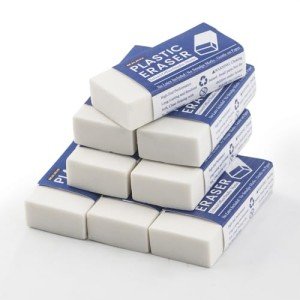Realzeva White Eraser, 8-Pack Bulk Erasers for Classroom,White Erasers for School, Classroom Must Haves & Back to School Supplies Eraser, Latex-Free & No Crumbling, Gomas De Borrar Escolares.