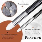 Kosiz Blending Sponge Pen Double Headed Washable Rubbing Sponge Brush Sketch Wipe Reusable Blending Stump Drawing Art Blenders for Artist Highlight Shadow Detail Correcting Tool(12 Pcs)