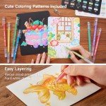 Shuttle Art 30 Colors Cute Journal Pens 0.6mm Fine Point Colored Gel Pens for Black Paper Adult Coloring Writing Drawing Journaling Note Taking School Office Home