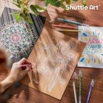 Shuttle Art 30 Colors Cute Journal Pens 0.6mm Fine Point Colored Gel Pens for Black Paper Adult Coloring Writing Drawing Journaling Note Taking School Office Home