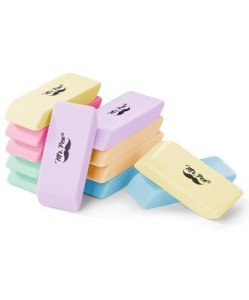 Mr. Pen- Erasers, Pencil Eraser, 12 Pack, Pastel Colors, Eraser, Erasers for Drawing, Eraser Pencil, Back to School Supplies