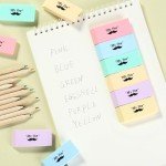 Mr. Pen- Erasers, Pencil Eraser, 12 Pack, Pastel Colors, Eraser, Erasers for Drawing, Eraser Pencil, Back to School Supplies