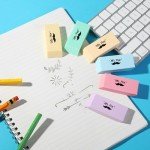 Mr. Pen- Erasers, Pencil Eraser, 12 Pack, Pastel Colors, Eraser, Erasers for Drawing, Eraser Pencil, Back to School Supplies