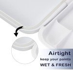 Mr. Pen Airtight 18-Well Watercolor Palette with 2 Mixing Areas and Lid - Folding Paint Tray