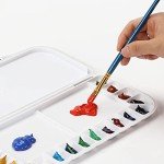 Mr. Pen Airtight 18-Well Watercolor Palette with 2 Mixing Areas and Lid - Folding Paint Tray
