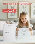BAKEYBA Canvas Boards for Painting 12 Pack, 8x10 Inch Small Canvas Panels for Kids, 100% Cotton White Blank for Acrylics Oil Watercolor Tempera Paints