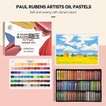 Paul Rubens Oil Pastels Set - 72 Vibrant Colors, Ultra-Soft and Creamy Texture, Easy to Blend for Artists and Beginners - Bullet Head Design for Drawing, Painting, Sketching