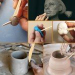 AOZUO 10PCS Double-Ended Clay Sculpting Tools, Plastic Polymer Clay Modeling Tools Ceramic Pottery Carving Tools for Cutting Embossing Smoothing Shaping Molding