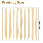 AOZUO 10PCS Double-Ended Clay Sculpting Tools, Plastic Polymer Clay Modeling Tools Ceramic Pottery Carving Tools for Cutting Embossing Smoothing Shaping Molding