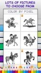 Horse Riding Color by Number - Free Pixel Art Game - Coloring Book Pages - Happy, Creative & Relaxing - Paint & Crayon Palette - Zoom in & Tap to Color - Share Creations with Friends!