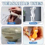 Seocam Epoxy Putty Sculpt Clay, 2 Part A & B for Sculpting, Modeling, Building, and Repairing, 1 Pound, Natural