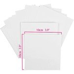 Watercolor Sketchbook,3.9x3.9 Inch Portable Square Mini Watercolor Notebook, 20 Sheets Tearable Watercolor Textured Drawing Papers, 300 GSM (140lb) Art Paper Sketchbook.White