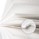 Watercolor Sketchbook,3.9x3.9 Inch Portable Square Mini Watercolor Notebook, 20 Sheets Tearable Watercolor Textured Drawing Papers, 300 GSM (140lb) Art Paper Sketchbook.White