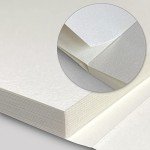 Watercolor Sketchbook,3.9x3.9 Inch Portable Square Mini Watercolor Notebook, 20 Sheets Tearable Watercolor Textured Drawing Papers, 300 GSM (140lb) Art Paper Sketchbook.White