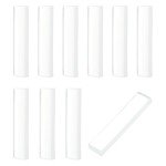 INFUNLY Clear Reusable modeling clay - 10pcs Transparent Moulding Tools, Hot Water Clear Modeling Perfect for Short Clay Projects, 2.9x2.9 Inch with Storage Box