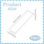 INFUNLY Clear Reusable modeling clay - 10pcs Transparent Moulding Tools, Hot Water Clear Modeling Perfect for Short Clay Projects, 2.9x2.9 Inch with Storage Box