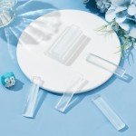 INFUNLY Clear Reusable modeling clay - 10pcs Transparent Moulding Tools, Hot Water Clear Modeling Perfect for Short Clay Projects, 2.9x2.9 Inch with Storage Box
