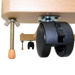 Mont Marte Tilting Studio Wooden Floor Easel. Height Adjustable Extra Large H-Frame Featuring a Large Tilt Range. Castor Wheels Allow Easy Movement and Can Be Locked into Place.