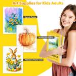 Watercolor Paper Pad, 11"x14" Water Color Paper, 140lb/300gsm Artist Painting Drawing Paper Book, Art Supplies for Kids Adults, Watercolors, Watercolor Paint Set, Sketchbook, Journal, Yellow