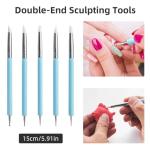 AULEEP Clay Sculpting Tools Kit, 31PCS Air Dry Clay Tool, Polymer Clay Tools, Clay Pottery Carving Tool Set for Miniatures, Figures, Classroom, Pottery Craft, Dotting, Molding, Modeling, Shaping