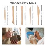 AULEEP Clay Sculpting Tools Kit, 31PCS Air Dry Clay Tool, Polymer Clay Tools, Clay Pottery Carving Tool Set for Miniatures, Figures, Classroom, Pottery Craft, Dotting, Molding, Modeling, Shaping