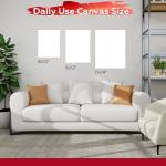 Stretched Canvas for Painting,10Pack 9X12 Inch Stretched White Blank Canvas,8 Oz Triple Primed 5/8" Profile Stretched Canvas,100% Cotton,Canvases for Painting, for Acrylics, Oils