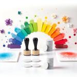 Blending Tool Mini Round Ink Blending Tool Art Supplies for Distressing Blending and More Control of Ink Placement Compact No More Inky Fingers Ink and Versatile Inking Tools Drawing Art Blenders