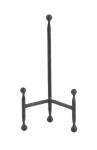 Deco 79 Metal Display Easel Tabletop Easel with Ball Details, Set of 3 Display Stand 12", 10", 8"H, Black