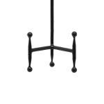 Deco 79 Metal Display Easel Tabletop Easel with Ball Details, Set of 3 Display Stand 12", 10", 8"H, Black